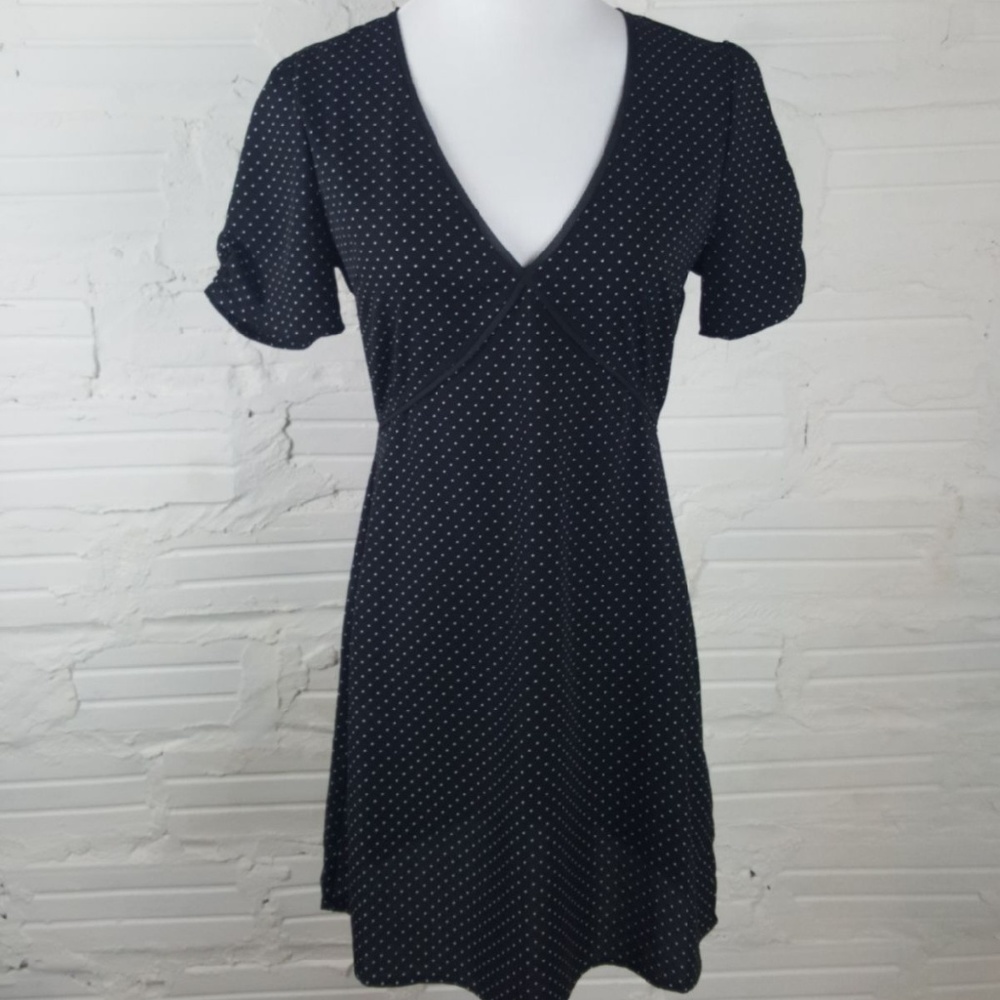 {Emory Park} Black Polka Dot Dress